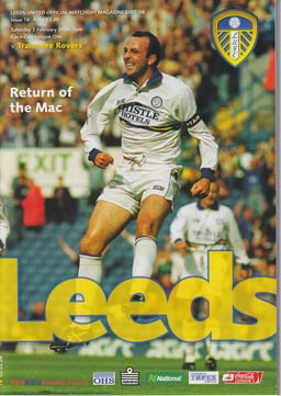 Leeds United v Tranmere Rovers programme cover